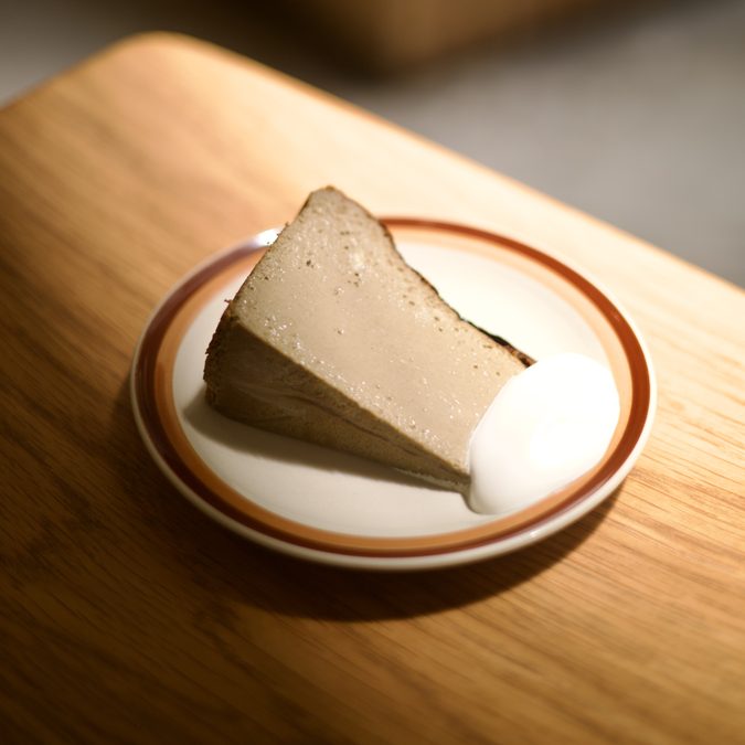 Hojicha Burnt Cheesecake